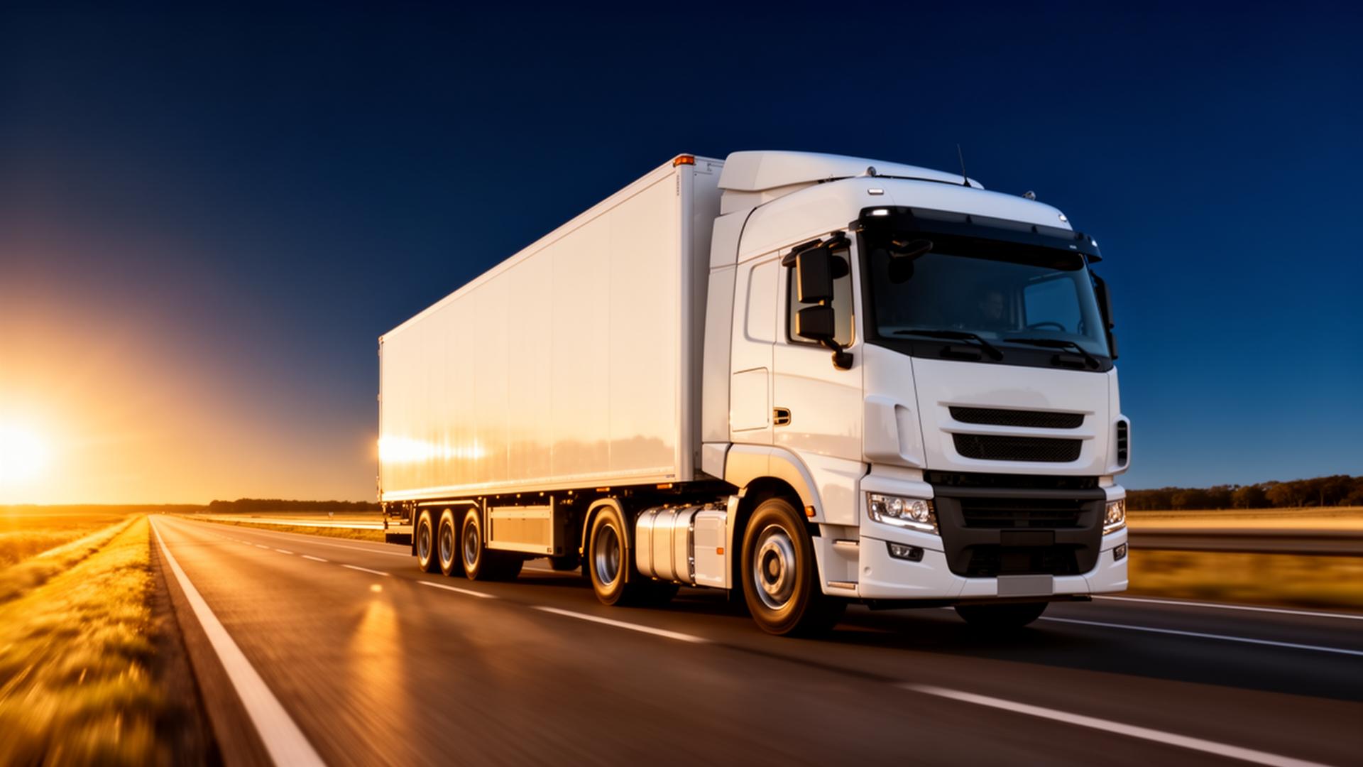 Transport Beaulien freight truck on the highway